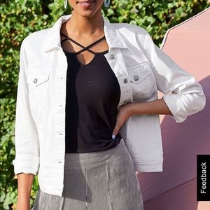 NWT White Denim Jacket